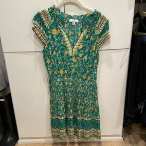 Current air green floral dress